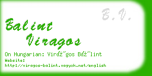 balint viragos business card